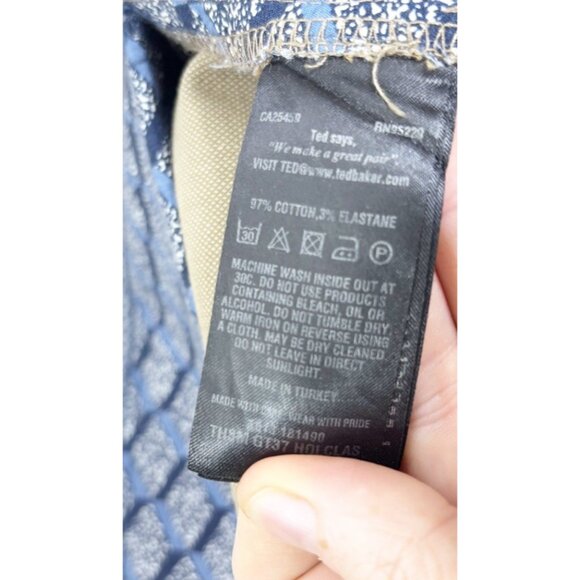 Ted Baker 36R (Actual 36x31) Holclas Khaki Textured Dress Pants  Drycleaned  EUC - Picture 9 of 13